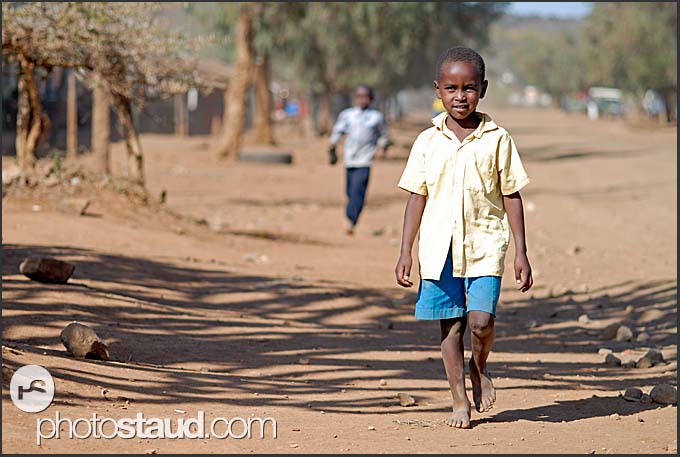 African Children Walking